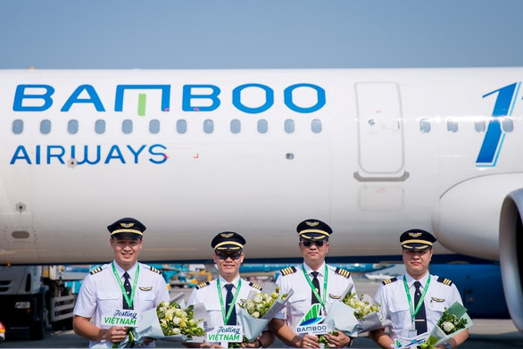 Bamboo Airways đón chuyến bay quốc tế đầu tiên từ Hàn Quốc - Ảnh 2. Bamboo Airways đón chuyến bay quốc tế đầu tiên từ Hàn Quốc - Ảnh 2.