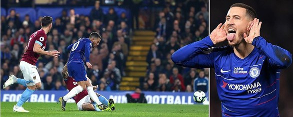 Hazard lóe sáng giúp Chelsea vươn lên hạng 3 - Ảnh 1. Hazard lóe sáng giúp Chelsea vươn lên hạng 3 - Ảnh 1.