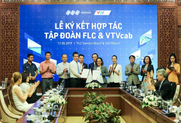 Tập đoàn FLC và VTVcab ký thỏa thuận hợp tác chiến lược - Ảnh 1. Tập đoàn FLC và VTVcab ký thỏa thuận hợp tác chiến lược - Ảnh 1.