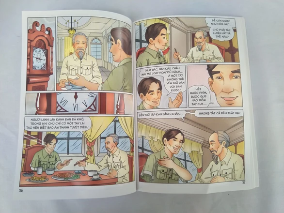 Láº§n Äáº§u tiÃªn phÃ¡t hÃ nh bá» truyá»n tranh mÃ u vá» BÃ¡c Há» - áº¢nh 6.