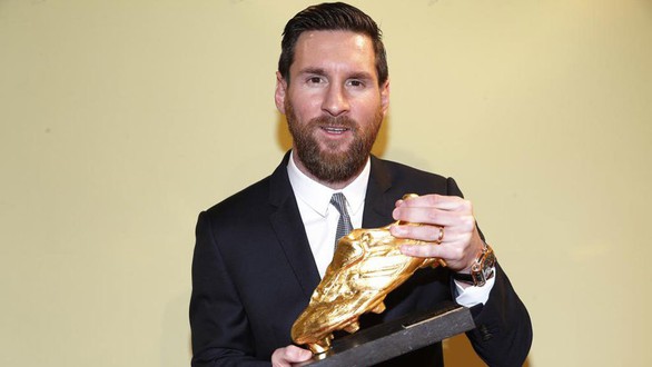 Messi lần thứ 6 đoạt Chiếc giày vàng châu Âu - Ảnh 1. Messi lần thứ 6 đoạt Chiếc giày vàng châu Âu - Ảnh 1.