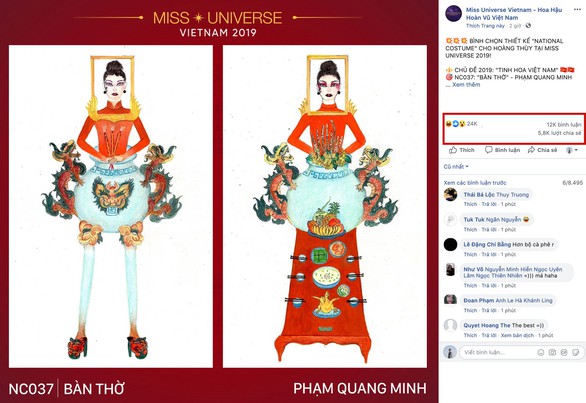 Thiết kế Bàn thờ cho quốc phục của Việt Nam tại Miss Universe 2019? - Ảnh 2. Thiết kế Bàn thờ cho quốc phục của Việt Nam tại Miss Universe 2019? - Ảnh 2.