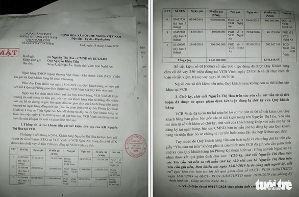 Vụ khách ‘tố’ mất 1,5 tỉ gửi ngân hàng: Công an nói không có cơ sở - Ảnh 4.