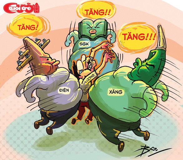 Hệ quả của tăng giá điện, xăng dầu, dịch vụ y tế dồn dập - Ảnh 1. Hệ quả của tăng giá điện, xăng dầu, dịch vụ y tế dồn dập - Ảnh 1.