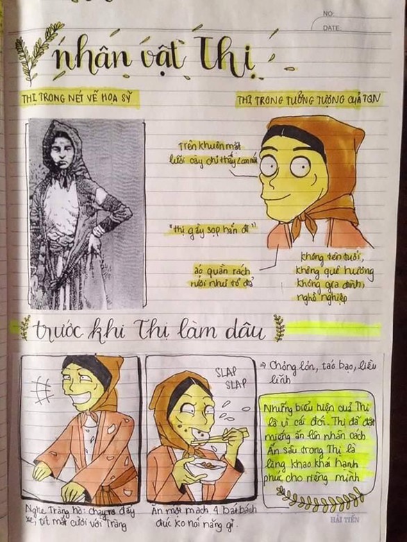 Vẽ tranh nhân vật văn học ôn thi, cô nữ sinh nhận ngàn like - Ảnh 3. Vẽ tranh nhân vật văn học ôn thi, cô nữ sinh nhận ngàn like - Ảnh 3.
