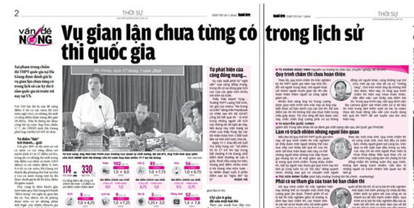 Kể chuyện gian lận thi năm 2018 - Kỳ 2: Đi tìm cây kim trong bọc - Ảnh 1. Kể chuyện gian lận thi năm 2018 - Kỳ 2: Đi tìm cây kim trong bọc - Ảnh 1.