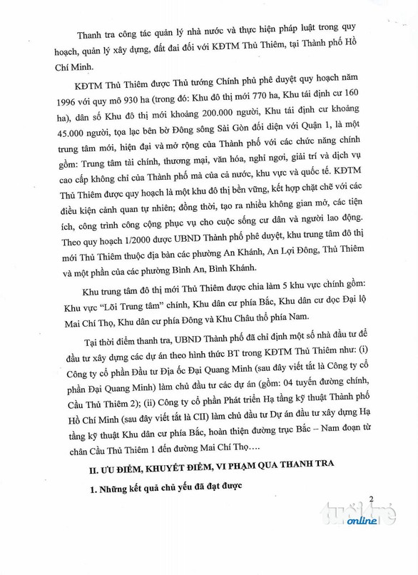 Thanh tra Chính phủ công bố kết luận thanh tra Thủ Thiêm - Ảnh 3. Thanh tra Chính phủ công bố kết luận thanh tra Thủ Thiêm - Ảnh 3.