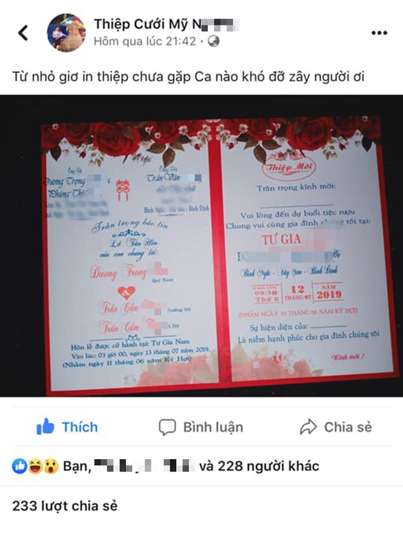 Sự thật về tấm thiệp hồng 1 chú rể cưới 2 chị em ruột - Ảnh 1. Sự thật về tấm thiệp hồng 1 chú rể cưới 2 chị em ruột - Ảnh 1.