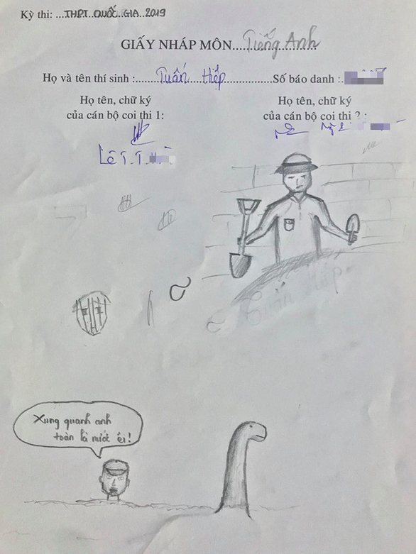 Dân mạng khoe tranh vẽ nháp cổ vũ... mình trong kỳ thi sinh tử - Ảnh 6. Dân mạng khoe tranh vẽ nháp cổ vũ... mình trong kỳ thi sinh tử - Ảnh 6.