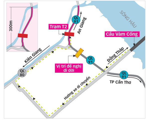 Xây dựng 2 phương án xử lý bất cập trạm thu phí T2 - Ảnh 1. Xây dựng 2 phương án xử lý bất cập trạm thu phí T2 - Ảnh 1.