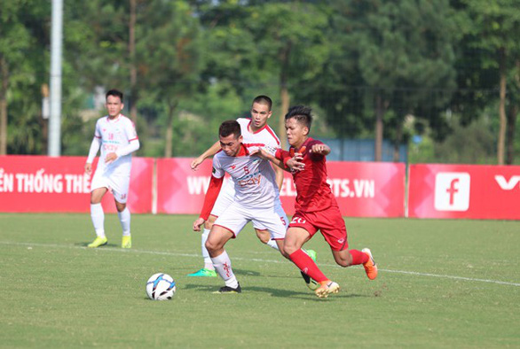 U23 Việt Nam bị Viettel cầm hòa không bàn thắng - Ảnh 1. U23 Việt Nam bị Viettel cầm hòa không bàn thắng - Ảnh 1.