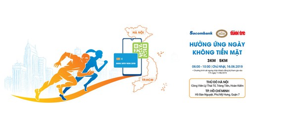 Chạy bộ hưởng ứng Ngày không tiền mặt góp phần kiếm 500 triệu cho người nghèo - Ảnh 1. Chạy bộ hưởng ứng Ngày không tiền mặt góp phần kiếm 500 triệu cho người nghèo - Ảnh 1.