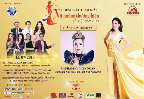 Chương trình tôn vinh Nữ hoàng văn hóa tâm linh vẫn diễn ra tối nay? - Ảnh 1. Chương trình tôn vinh Nữ hoàng văn hóa tâm linh vẫn diễn ra tối nay? - Ảnh 1.