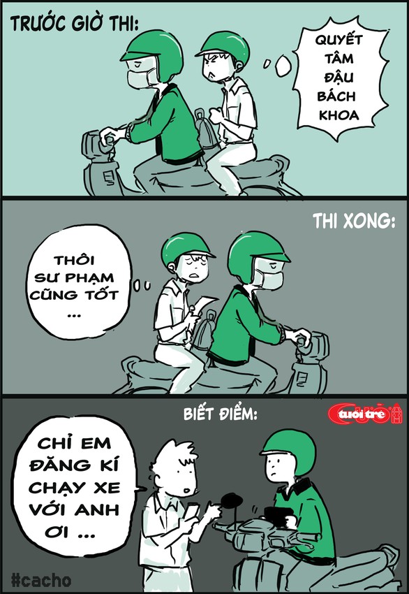 Biếm họa: Buồn vui với kết quả thi THPT - Ảnh 2.