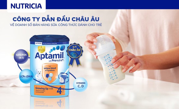 Aptamil chính thức gia nhập thị trường sữa Việt Nam - Ảnh 1. Aptamil chính thức gia nhập thị trường sữa Việt Nam - Ảnh 1.