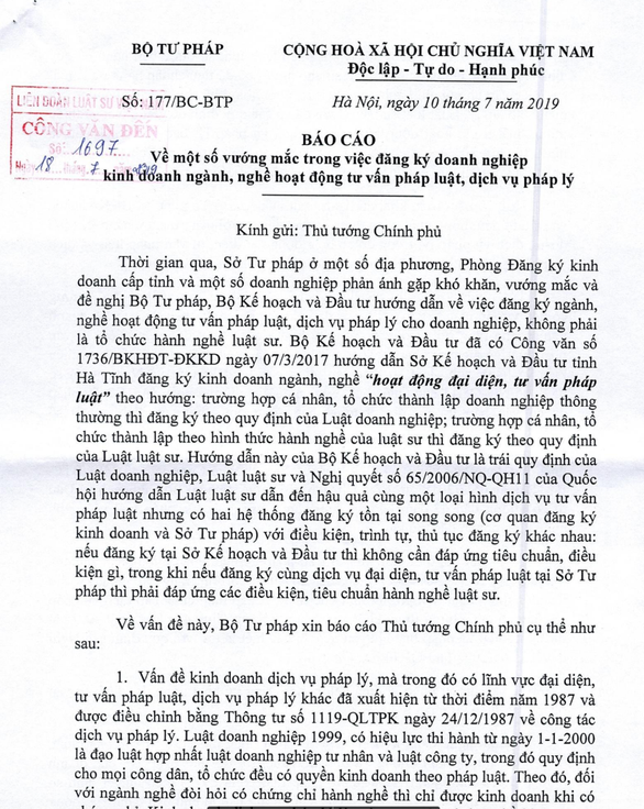 Hoạt động tư vấn pháp luật, đại diện pháp lý phải theo quy định của Luật luật sư - Ảnh 2. Hoạt động tư vấn pháp luật, đại diện pháp lý phải theo quy định của Luật luật sư - Ảnh 2.