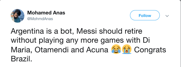CĐV kêu gọi Messi ‘bỏ’ Argentina vì có đồng đội kém - Ảnh 3. CĐV kêu gọi Messi ‘bỏ’ Argentina vì có đồng đội kém - Ảnh 3.