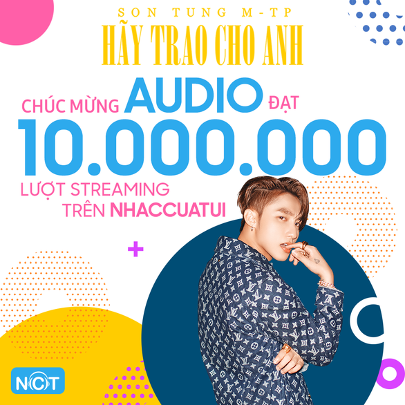 Hãy trao cho anh của Sơn Tùng M-TP lập kỷ lục 10 triệu lượt nghe trên NhacCuaTui - Ảnh 3. Hãy trao cho anh của Sơn Tùng M-TP lập kỷ lục 10 triệu lượt nghe trên NhacCuaTui - Ảnh 3.