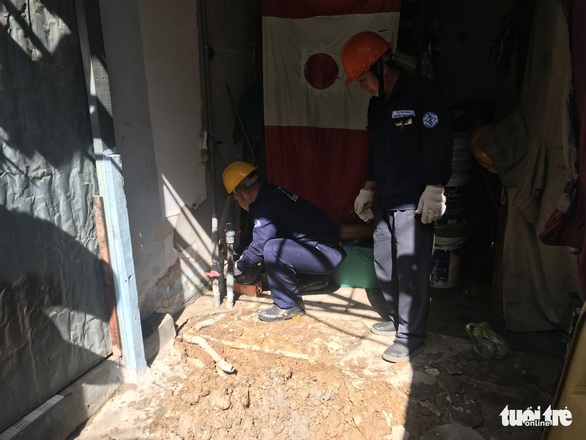Dân phát hiện khoan giếng báo ngay cho quận xử lý trong vòng 2 giờ - Ảnh 1. Dân phát hiện khoan giếng báo ngay cho quận xử lý trong vòng 2 giờ - Ảnh 1.