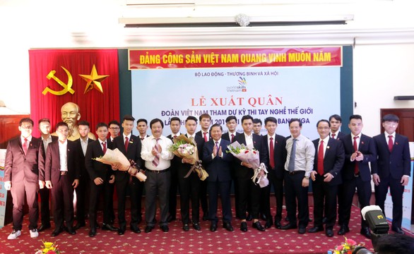 19 thí sinh xuất quân đi thi tay nghề thế giới năm 2019 - Ảnh 1. 19 thí sinh xuất quân đi thi tay nghề thế giới năm 2019 - Ảnh 1.