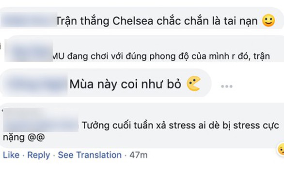CĐV M.U: Chiến thắng trước Chelsea chỉ là... tai nạn - Ảnh 2. CĐV M.U: Chiến thắng trước Chelsea chỉ là... tai nạn - Ảnh 2.