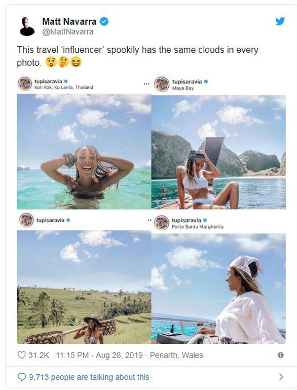 Blogger nổi tiếng bị tố ‘sửa cả thời tiết’ trên ảnh Instagram - Ảnh 1. Blogger nổi tiếng bị tố ‘sửa cả thời tiết’ trên ảnh Instagram - Ảnh 1.