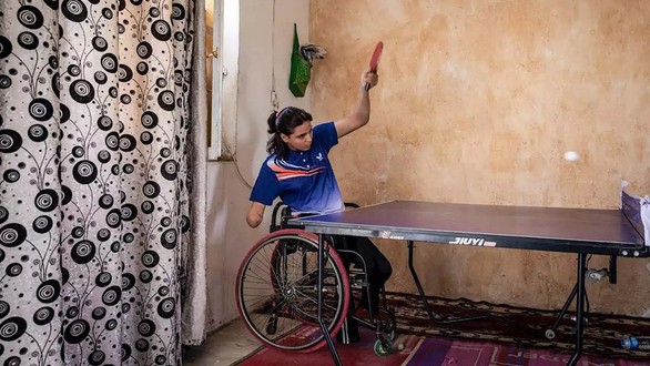 Nhà vô địch một tay của Iraq - Ảnh 1. Nhà vô địch một tay của Iraq - Ảnh 1.
