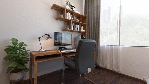 Căn hộ 3 phòng ngủ trở nên sang trọng, hiện đại hơn nhờ chất liệu gỗ tối màu - Ảnh 8. Căn hộ 3 phòng ngủ trở nên sang trọng, hiện đại hơn nhờ chất liệu gỗ tối màu - Ảnh 8.