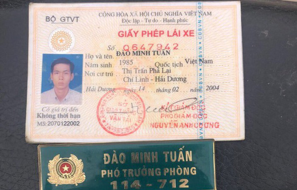 Mạo danh phó trưởng phòng công an để giải cứu bạn vi phạm giao thông - Ảnh 2. Mạo danh phó trưởng phòng công an để giải cứu bạn vi phạm giao thông - Ảnh 2.