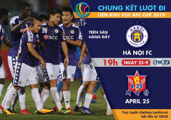 Lịch trực tiếp Hà Nội FC - SC 4.25 ở AFC Cup 2019 - Ảnh 1. Lịch trực tiếp Hà Nội FC - SC 4.25 ở AFC Cup 2019 - Ảnh 1.