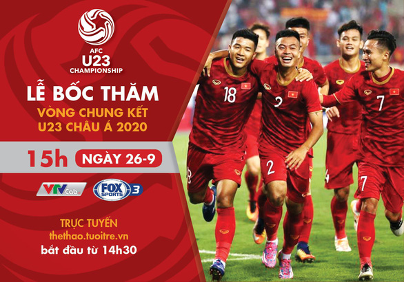 Lịch trực tiếp bốc thăm U23 châu Á 2020: Hồi hộp chờ bảng đấu của Việt Nam - Ảnh 1.
