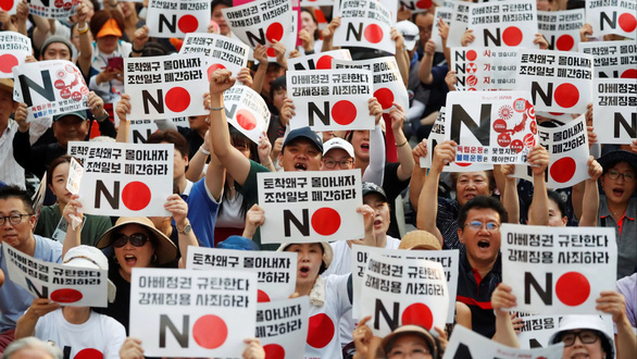 Mỹ bối rối trước quan hệ Nhật - Hàn - Ảnh 1.