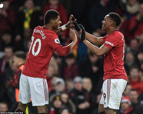 Rashford lập cú đúp, M.U đè bẹp đội cuối bảng Norwich - Ảnh 1. Rashford lập cú đúp, M.U đè bẹp đội cuối bảng Norwich - Ảnh 1.