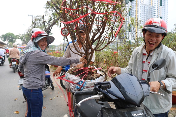 Mai, quất miền Tây vừa cập bến Bình Đông đã có người mua - Ảnh 8. Mai, quất miền Tây vừa cập bến Bình Đông đã có người mua - Ảnh 8.