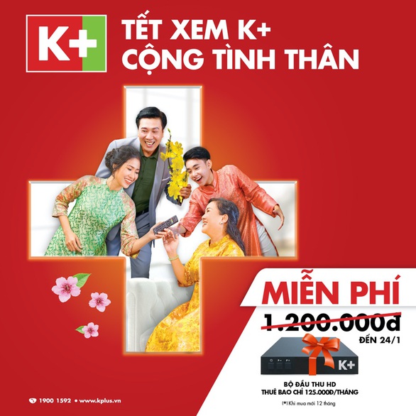 K+ miễn phí trọn bộ thiết bị cho thuê bao mới - Ảnh 1. K+ miễn phí trọn bộ thiết bị cho thuê bao mới - Ảnh 1.