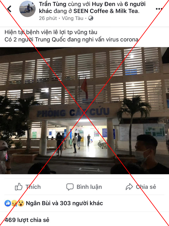 Công an làm việc với thanh niên đăng sai sự thật về virus corona tại Vũng Tàu - Ảnh 2. Công an làm việc với thanh niên đăng sai sự thật về virus corona tại Vũng Tàu - Ảnh 2.