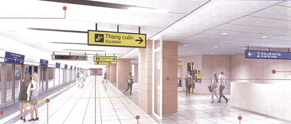 Metro số 1 Bến Thành - Suối Tiên sắp hoàn thiện ga Nhà hát TP - Ảnh 2. Metro số 1 Bến Thành - Suối Tiên sắp hoàn thiện ga Nhà hát TP - Ảnh 2.