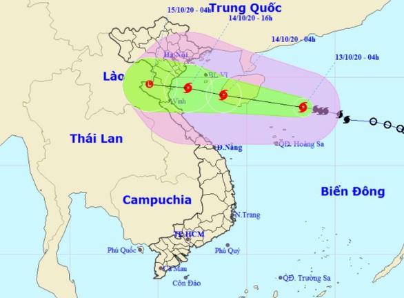 Bão số 7 cách Hoàng Sa 170 km, giật cấp 11 - Ảnh 1.