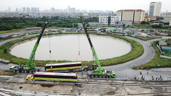 Đoàn tàu metro Nhổn - Ga Hà Nội đã về tới nơi tập kết - Ảnh 6.