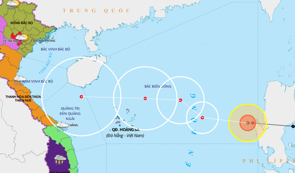 Bão số 8 mạnh nhất cấp 12, giật cấp 14 khi ở quần đảo Hoàng Sa - Ảnh 1.