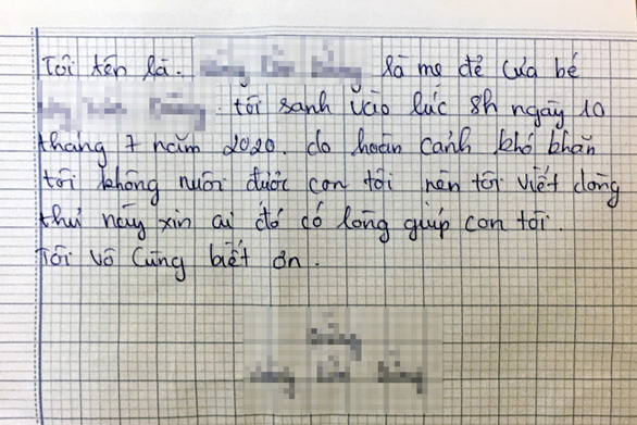 Bé trai 3 tháng tuổi kèm lá thư xin ai đó có lòng giúp con tôi  - Ảnh 2.