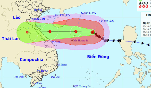 Bão số 8 ít dịch chuyển, đang cách Hoàng Sa 320km - Ảnh 1.