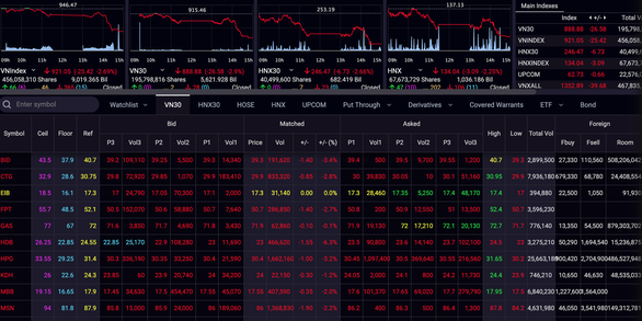 Chứng khoán giảm thấp nhất trong gần một tháng, 10.400 tỉ đồng sang tay - Ảnh 2.
