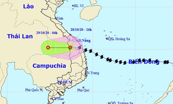Bão số 9 đã suy yếu thành áp thấp nhiệt đới - Ảnh 1. Bão số 9 đã suy yếu thành áp thấp nhiệt đới - Ảnh 1.