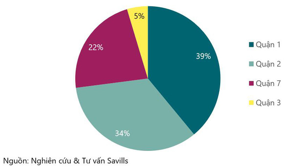 Quận 1 TP.HCM chiếm lĩnh thị phần giao dịch căn hộ hạng sang - Ảnh 1.