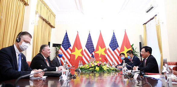 Ông Pompeo: Mỹ cam kết duy trì quan hệ ổn định, tiếp tục hợp tác với Việt Nam - Ảnh 3. Ông Pompeo: Mỹ cam kết duy trì quan hệ ổn định, tiếp tục hợp tác với Việt Nam - Ảnh 3.