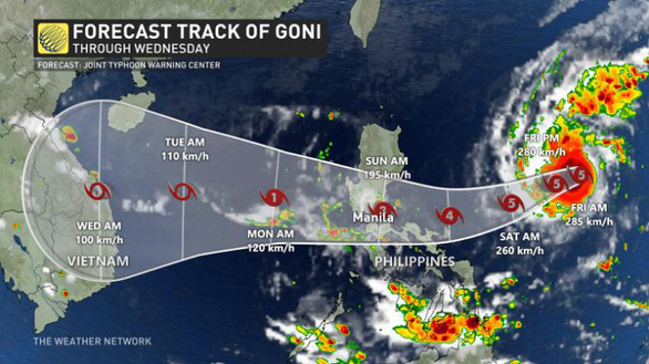 Philippines sơ tán hơn 200.000 dân tránh ‘siêu bão mạnh nhất thế giới Goni - Ảnh 2.