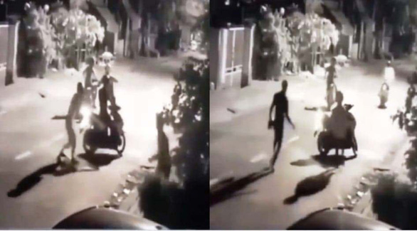 Bắt băng chặn đường, chém người, cướp xe máy lúc rạng sáng ở Bình Tân - Ảnh 1.