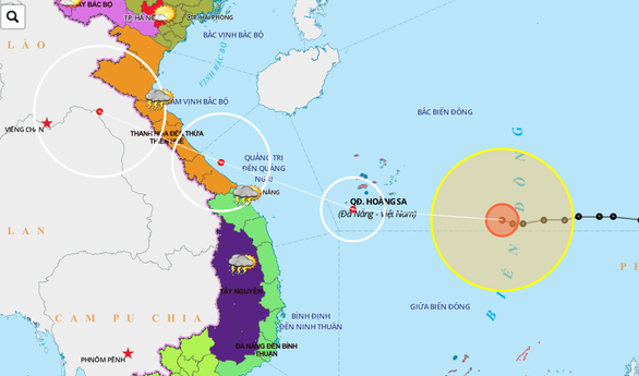 Dự báo mới nhất: Bão số 13 hướng vào Hà Tĩnh, Quảng Nam - Ảnh 1.