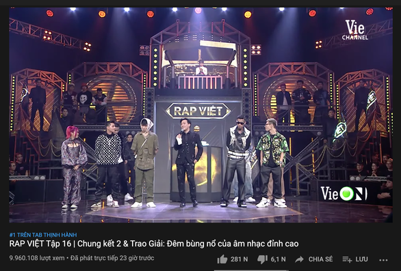 Tran Thanh expresses ambiguously, he has no conclusion that Rap Viet set a world record on YouTube - Photo 3.